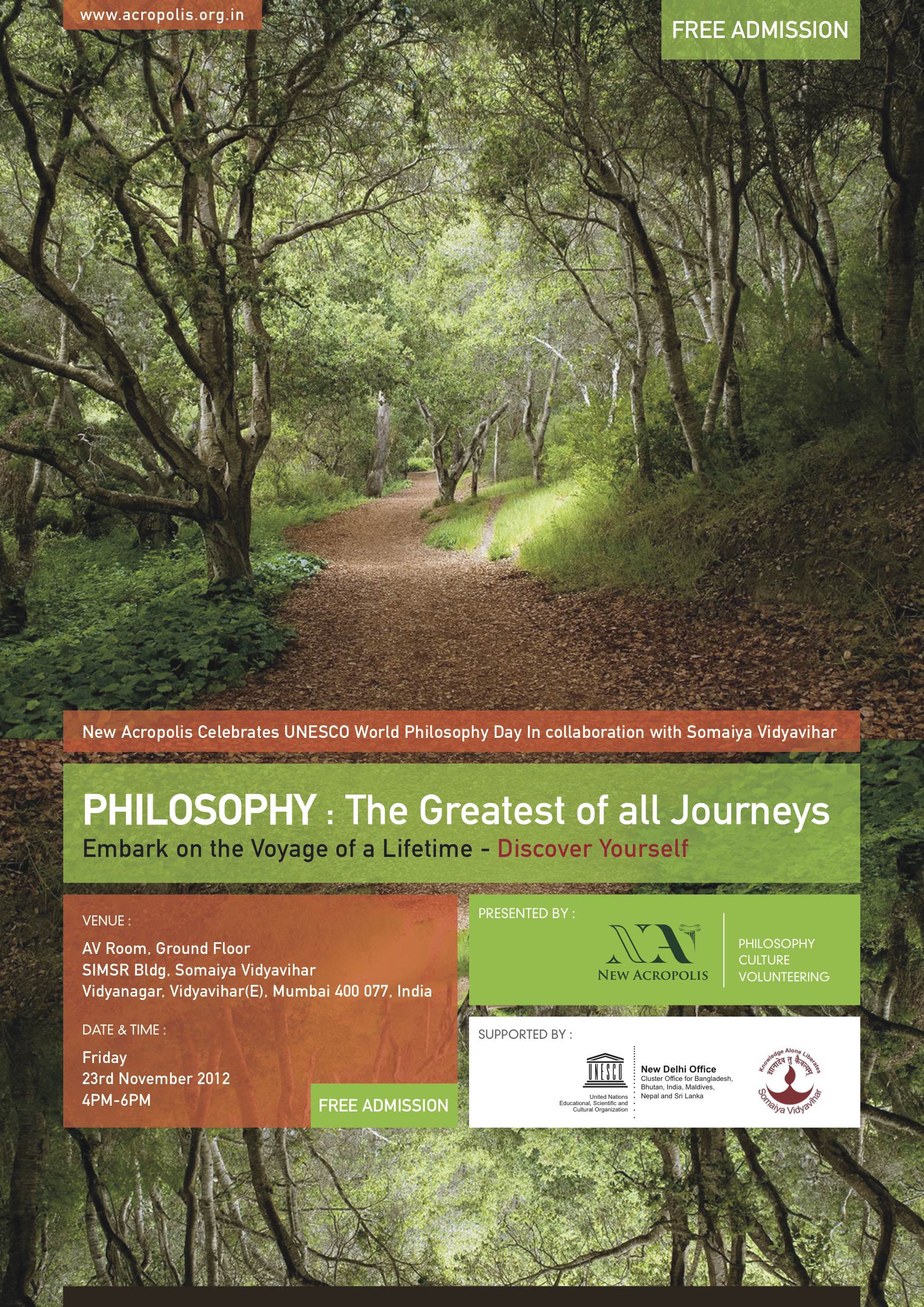 Philosophy the greatest of all journeys