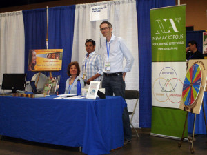 Information booth at Whole Life Expo 2013