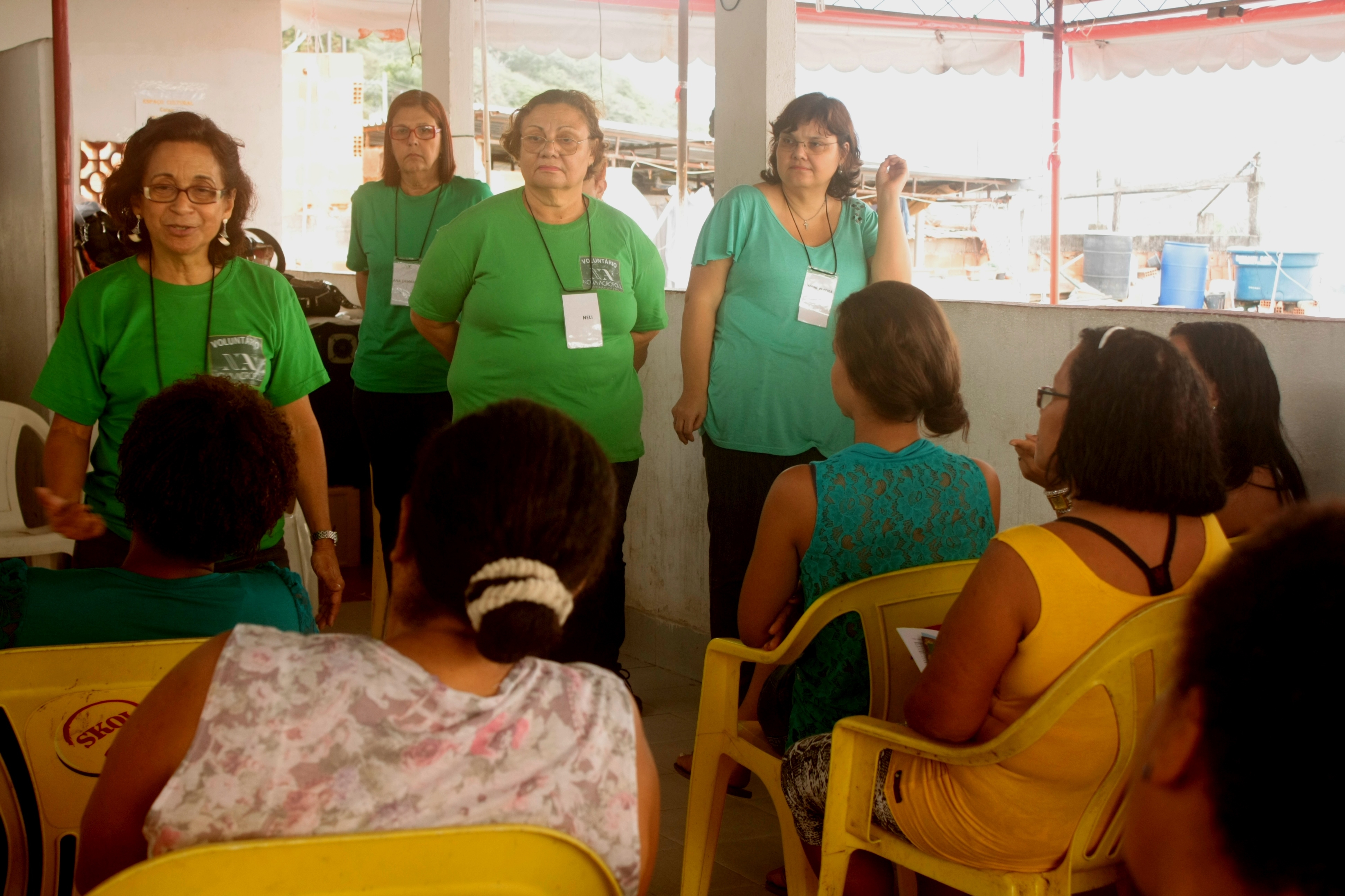 Acción social en la comunidad de lo Salgueiro en Rio de Janeiro