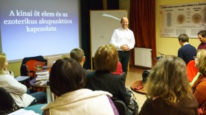 Chinese elements and acupuncture talk in Budapest