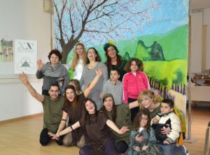 Theatrical performance at an orphanage for girls in Poros