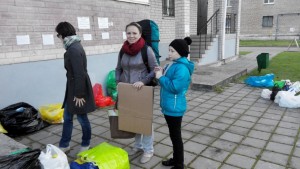 Clean-up campaign in the city of Velikiy Novgorod (North Russia)