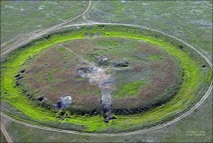 Ancient culture discovery in expedition to Lower Volga region (Russia)