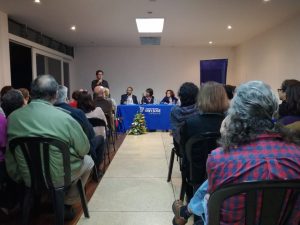 Presentación de libro “La náufraga” junto a su autora (San José, Costa Rica)