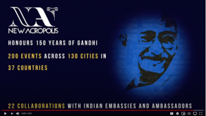Nueva Acrópolis lidera la Iniciativa Global celebrando el 150 Aniversario del Nacimiento de Gandhi (Mumbai, India)