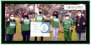 Posters with inspirational messages in Lince District parks (Lima, Peru)