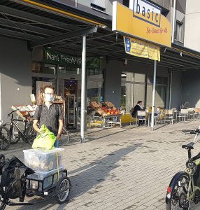 Food being recovered from supermarket