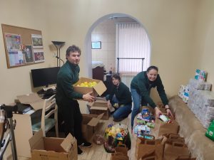 Donaciones en los Centros de Refugiados de Chisinau
