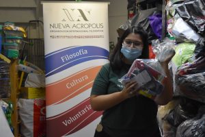 Donation of school supplies, food and clothing (Montevideo, Uruguay)