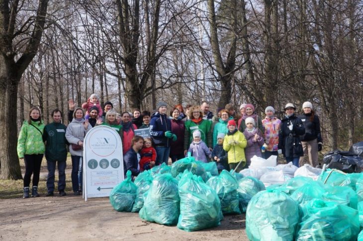 Results of the park cleaning in Saint-Petersburg