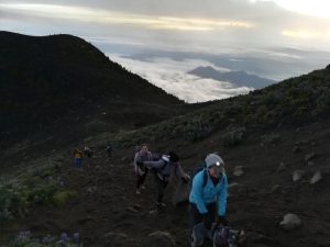 Ascending the Acatenango volcano (Guatemala, Guatemala)