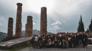 Cultural excursion to the archaeological site in Delphi (Greece, Athens)