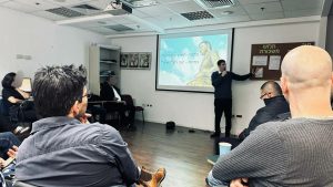 A lecture on happiness in the Prisoner Rehabilitation Authority (Tel Aviv, Israel)