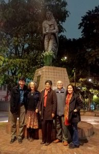Escultura y Parque Giordano Bruno en Bogotá