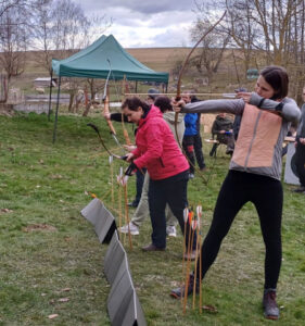Learning archery (Czech Republic)