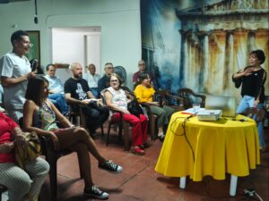 On stage at Arts Day (Colombia)