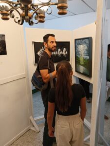 Art exhibition featuring fractals (Cobán, Guatemala)