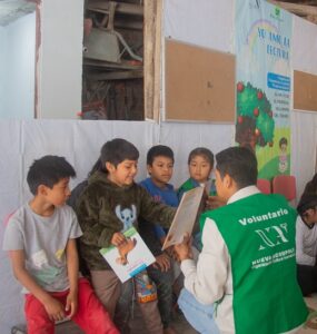 Proyecto “Yo amo la lectura”. Inauguración de la biblioteca infantil “Yachay” (Lima, Perú)