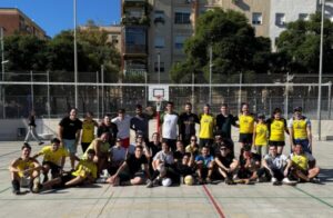 Encuentro amistoso de voleibol (Barcelona, España)
