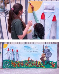 Painting dreams at our neighborhood school (Athens, Greece)